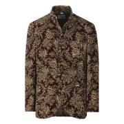 Damast Blazer voor Heren Luis Trenker , Brown , Heren