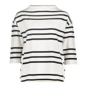 Gestreepte Sweatshirt met Foliedruk Betty Barclay , White , Dames