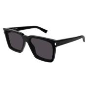 Vierkante zonnebril in zwart Saint Laurent , Black , Unisex