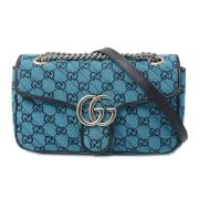 Pre-owned Canvas crossbody-bags Gucci Vintage , Blue , Dames