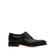 Klassieke Oxford Schoenen Santoni , Black , Heren