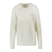 Katoenen sweatshirt met geribbelde details Autry , White , Dames