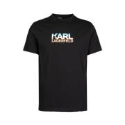 Stijlvol T-shirt Karl Lagerfeld , Black , Heren