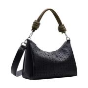 Stijlvolle Tas 24Waxpab Desigual , Black , Dames