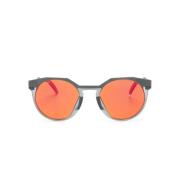 Oranje Ronde Zonnebril UV-bescherming Oakley , Orange , Unisex