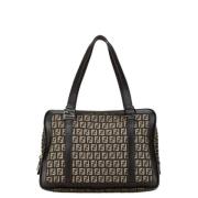 Pre-owned Canvas fendi-bags Fendi Vintage , Brown , Dames