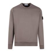 Logo Crewneck Sweatshirt Fw24 Regular Fit Stone Island , Brown , Heren