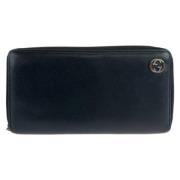 Pre-owned Leather wallets Gucci Vintage , Black , Heren