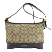 Pre-owned Canvas shoulder-bags Coach Pre-owned , Brown , Dames