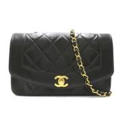 Pre-owned Leather chanel-bags Chanel Vintage , Black , Dames