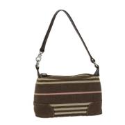 Pre-owned Canvas handbags Burberry Vintage , Brown , Dames