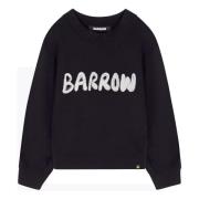 Zwarte Sweatshirt Barrow , Black , Heren