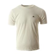 Witte Tacting Piquet T-shirt voor Heren C.p. Company , White , Heren