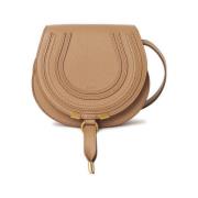 Beige Leren Crossbody Tas Chloé , Beige , Dames