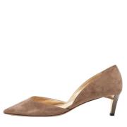 Pre-owned Suede heels Jimmy Choo Pre-owned , Gray , Dames