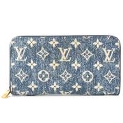 Pre-owned Denim wallets Louis Vuitton Vintage , Blue , Heren