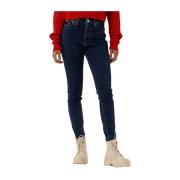 Denim Skinny Jeans Blauwe Broek Tommy Jeans , Blue , Dames