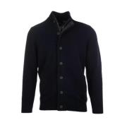 Essential Patch Zip Cardigan Barbour , Blue , Heren