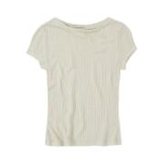 Lichtgroen T-shirt Closed , Beige , Dames