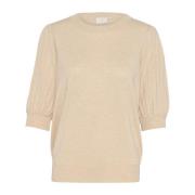 Veergrijs Gebreide Pullover Sweater Kaffe , Beige , Dames