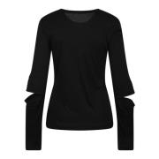 Astro Cut-Out T-shirt Helmut Lang , Black , Dames