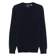 Hunter Navy Pullover Sweater Polo Ralph Lauren , Blue , Heren