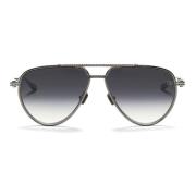 Zwarte Rhodium Aviator Zonnebril Valentino , Gray , Dames