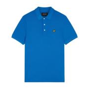 Klassieke effen poloshirt in Bright Cobalt-M Lyle & Scott , Blue , Her...