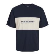 Legacy Kortemouw T-shirt Jack & Jones , Blue , Heren