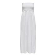 Claudia Maxi Jurk Only , White , Dames