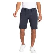 Denim Jog'n Short Bermuda Chino Design MAC , Blue , Heren