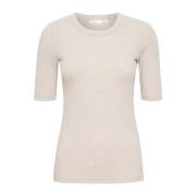 DagnalW Melange T-Shirt - Stijlvol en InWear , Beige , Dames