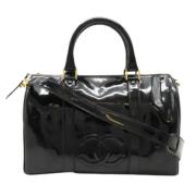 Pre-owned Leather chanel-bags Chanel Vintage , Black , Dames