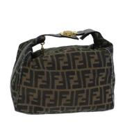 Pre-owned Canvas handbags Fendi Vintage , Brown , Dames