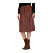 Lamsskinnen Rok Summum Woman , Brown , Dames