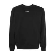 Klassieke Slogan Sweatshirt Zwart Drole de Monsieur , Black , Heren