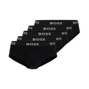 Katoenen Briefs Set Comfortabel Stijlvol Boss , Black , Heren