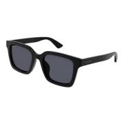 Zwart/Grijs Zonnebril Gucci , Black , Heren