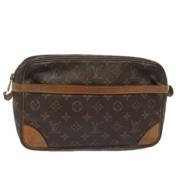 Pre-owned Canvas clutches Louis Vuitton Vintage , Brown , Dames