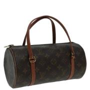 Pre-owned Canvas handbags Louis Vuitton Vintage , Brown , Dames