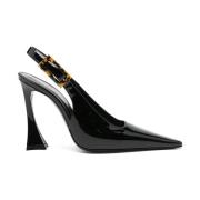 Elegante Slingback Pump Schoenen Saint Laurent , Black , Dames