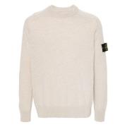 Geelong Wool Sweater Beige Stone Island , Beige , Heren