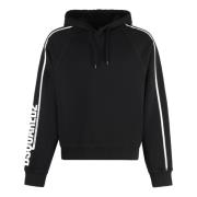 Katoenen Hoodie met Raglanmouwen Dsquared2 , Black , Heren