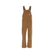 Denim Bib Overall Carhartt Wip , Brown , Heren