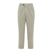 Heren Casual Chinos Broek Brunello Cucinelli , Green , Heren