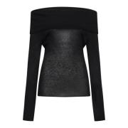 Zwarte Off Shoulder Top Filippa K , Black , Dames