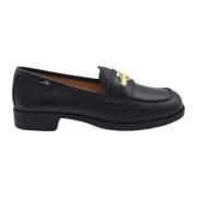 Stijlvolle Loafers voor Vrouwen Love Moschino , Black , Dames