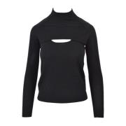 Stijlvolle Turtlenecks voor Trendy Looks Patrizia Pepe , Black , Dames