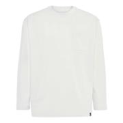 T-shirt van katoenmix Boggi Milano , White , Heren