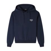 Unisex Hoodie Standard Rue Madame A.p.c. , Blue , Heren